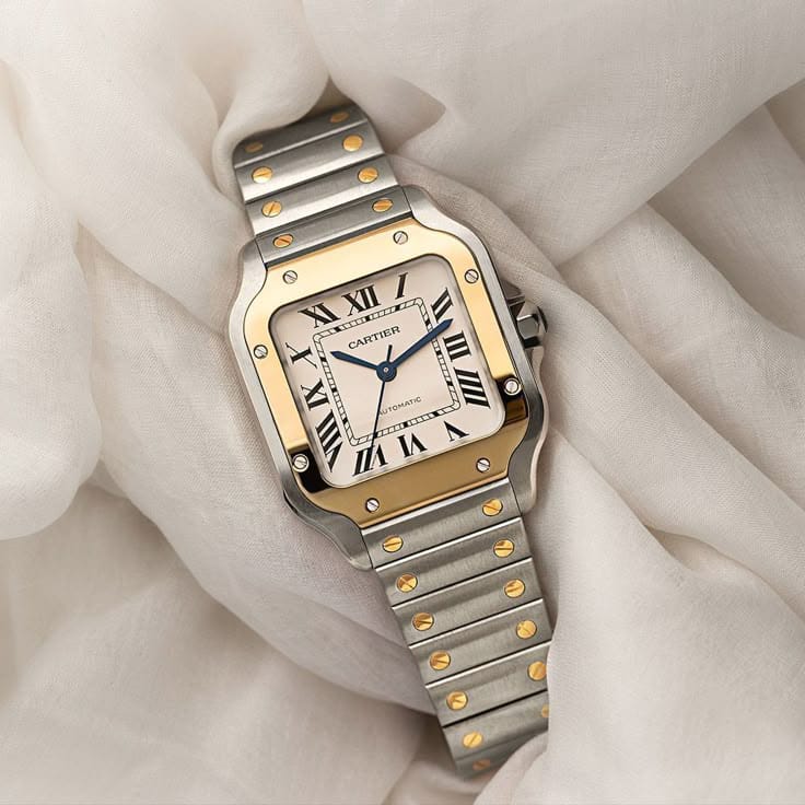 Cartier Santos Automatic Men's Watch – Stainless Steel Luxury Timepiece, Swiss Movement, Iconic Design