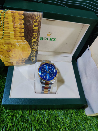 Rolex Golden Men's Watch – 18K Yellow Gold, Swiss Automatic Movement, Luxury President or Day-Date Timepiece