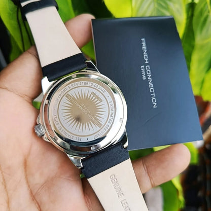Fuck French connection time stainless Steel water resistant watch