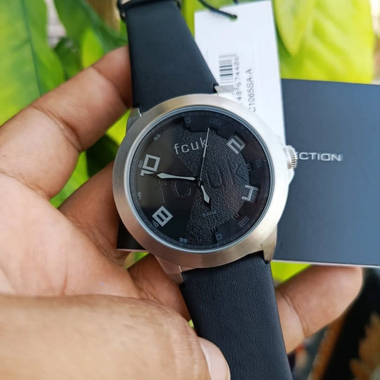 Fuck French connection time stainless Steel water resistant watch